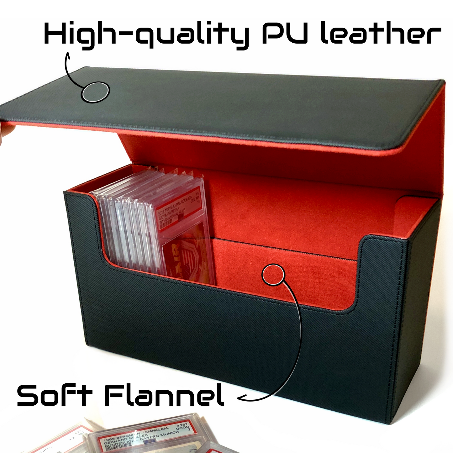 Magnetic Flip Trading Card Storage Box