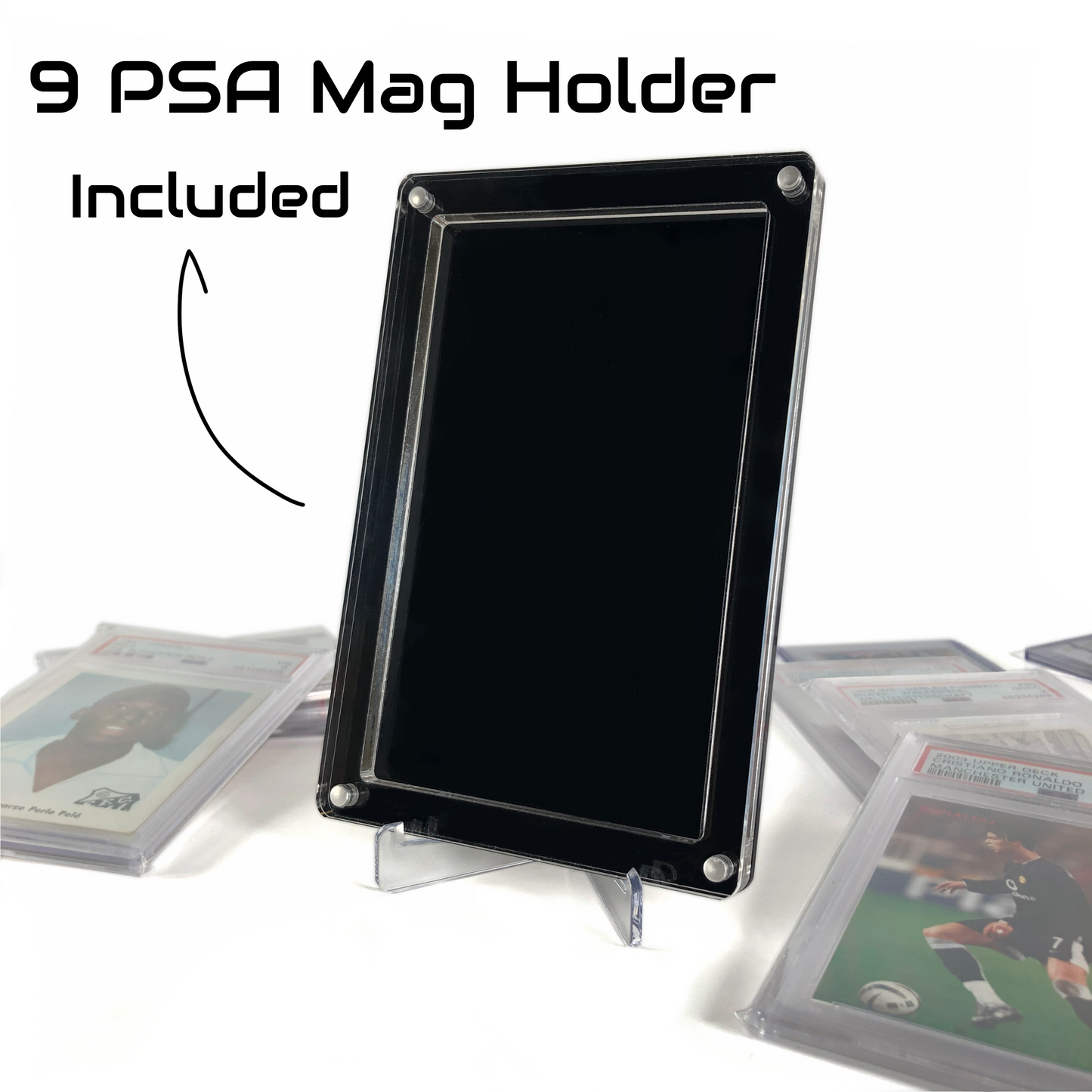 9 Slots PSA Mag Frame + 9x UV Holder