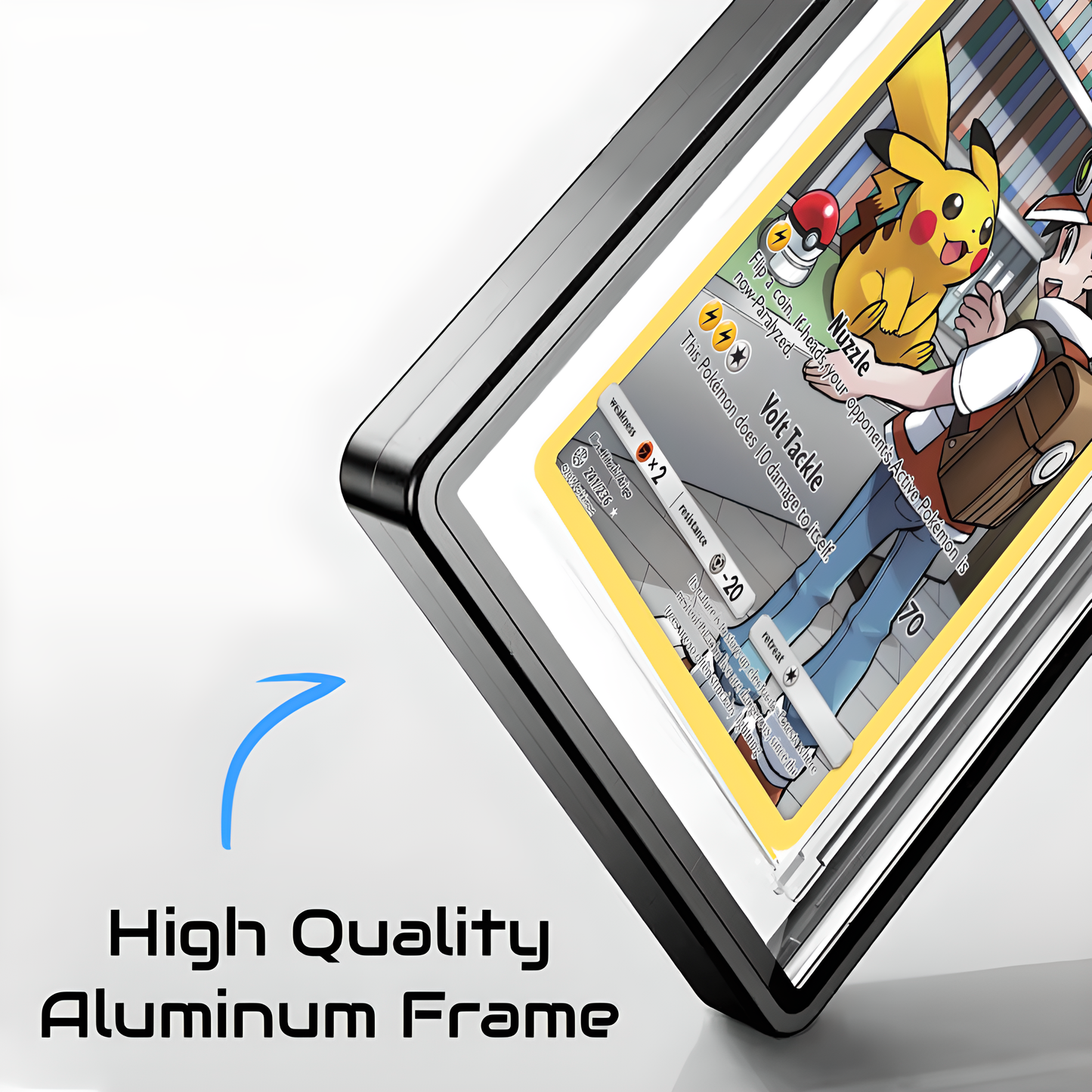 5x 35pt Magnetic PSA CGC Slab Holder (Schwarz mit UV Schutz)