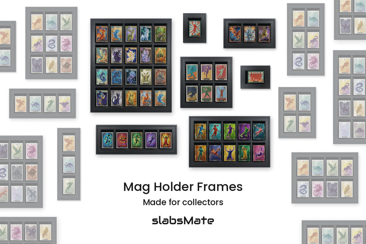 Magnetic Card Holder wird in einen Mag Holder Frame geklickt