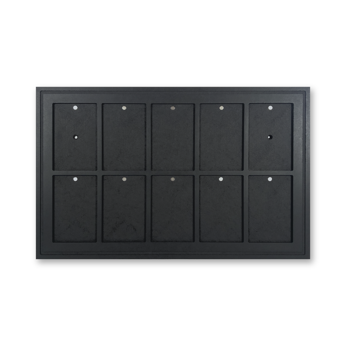 Mag Holder Frame 5 × 2 leer, schwarz durchgefärbtes MDF