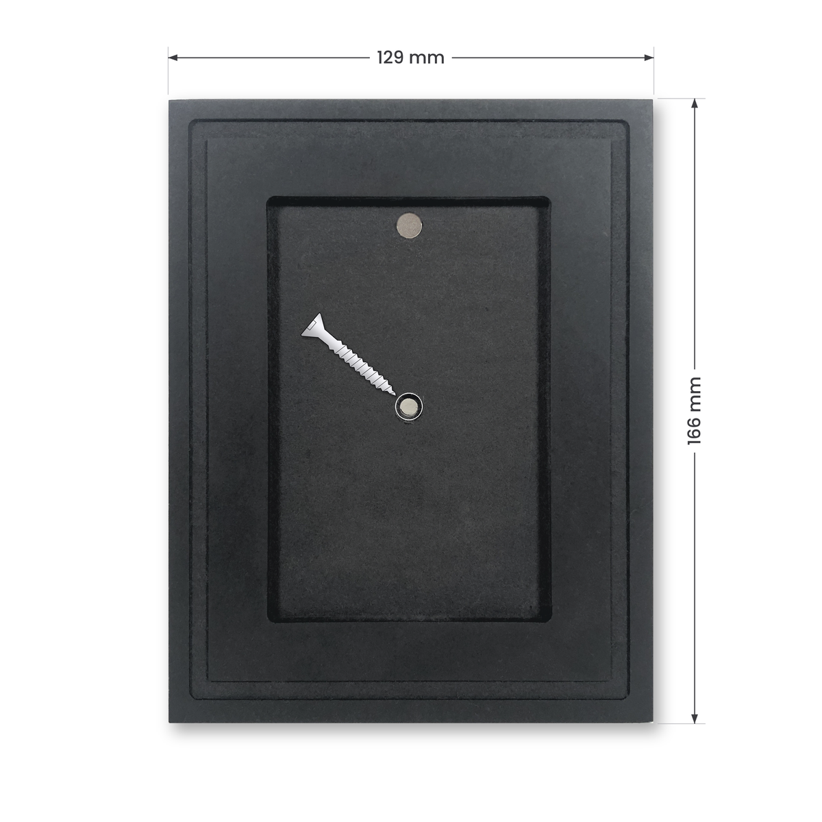 Mag Holder Frame 1 × 1 mit Maßen 129 × 166 mm