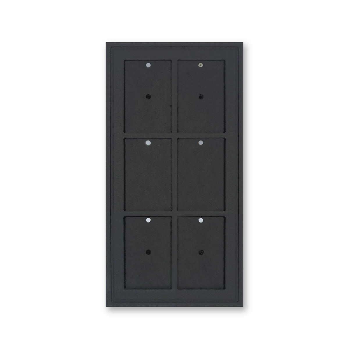 Mag Holder Frame 2 × 3 leer, schwarz durchgefärbtes MDF