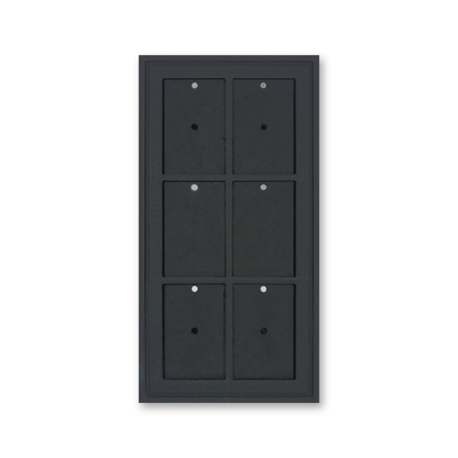 Mag Holder Frame 2 × 3 leer, schwarz durchgefärbtes MDF