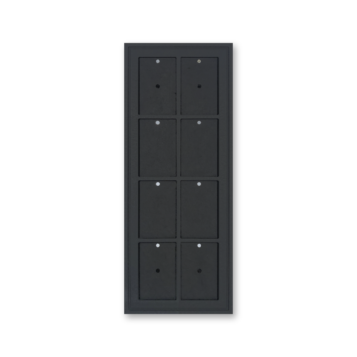 Mag Holder Frame 2 × 4 leer, schwarz durchgefärbtes MDF