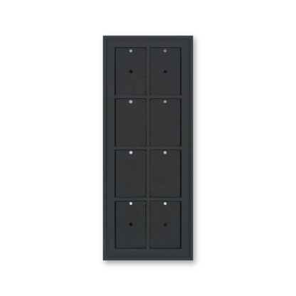 Mag Holder Frame 2 × 4 leer, schwarz durchgefärbtes MDF