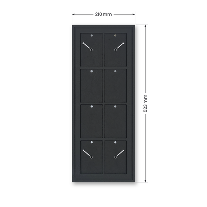 Mag Holder Frame 2 × 4 mit Maßen 210 × 523 mm