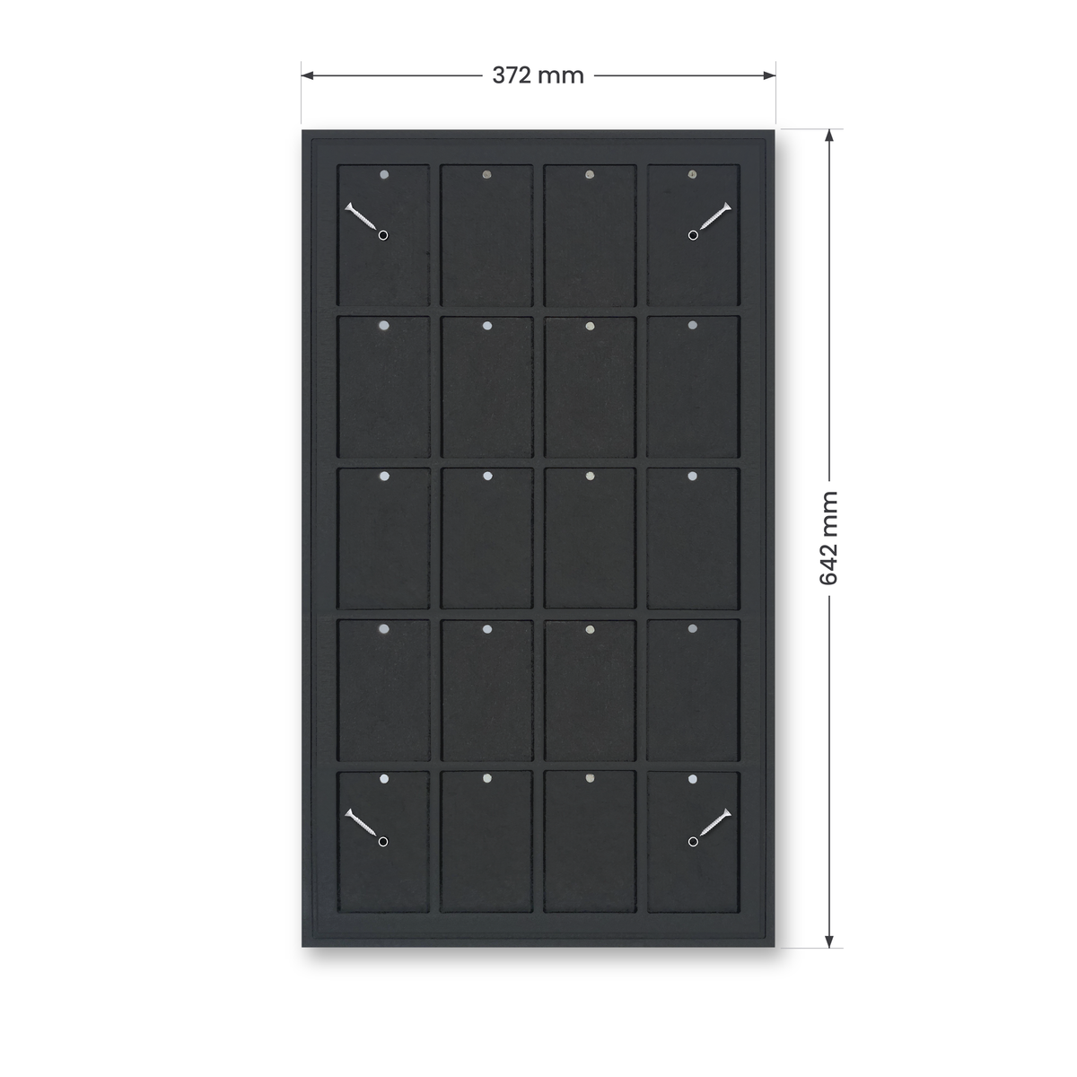 Mag Holder Frame 4 × 5 mit Maßen 372 × 642 mm