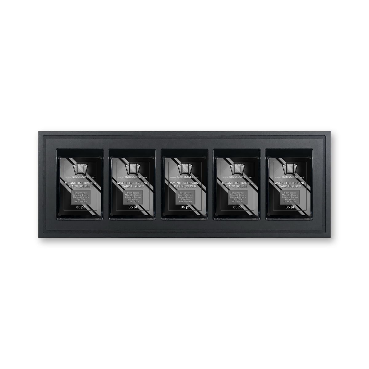 Lieferumfang: Rahmen 5 × 1 mit 5 Magnetic Card Holdern