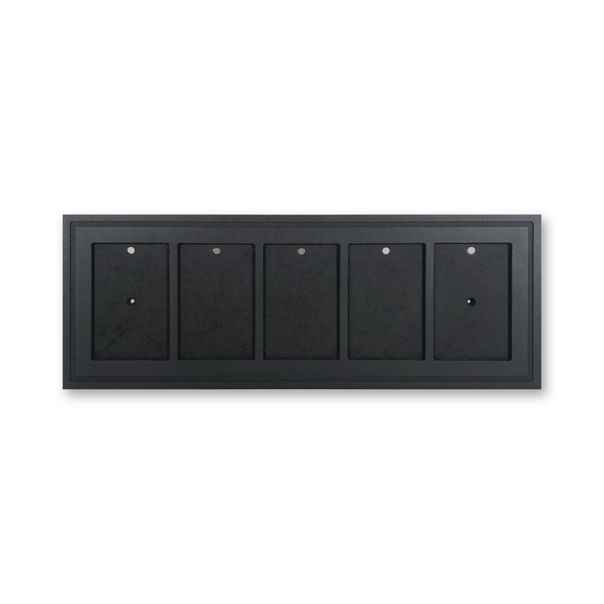 Mag Holder Frame 5 × 1 leer, schwarz durchgefärbtes MDF