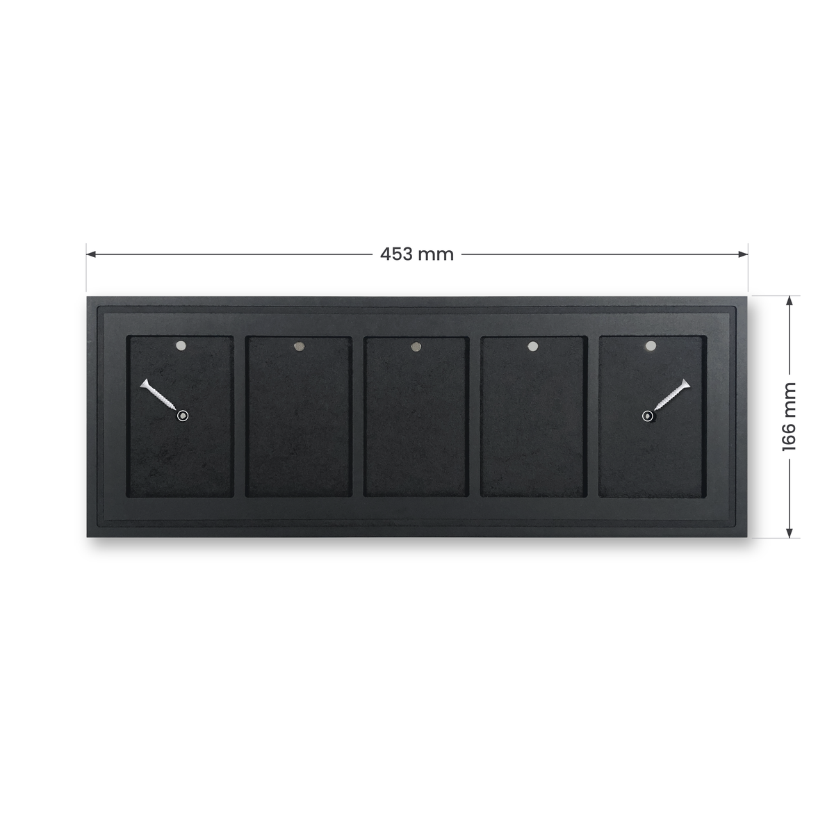 Mag Holder Frame 5 × 1 mit Maßen 453 × 166 mm