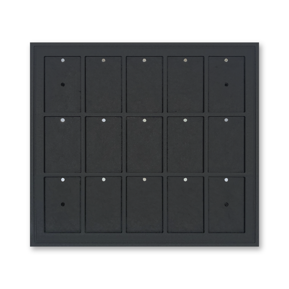 Mag Holder Frame 5 × 3 leer, schwarz durchgefärbtes MDF