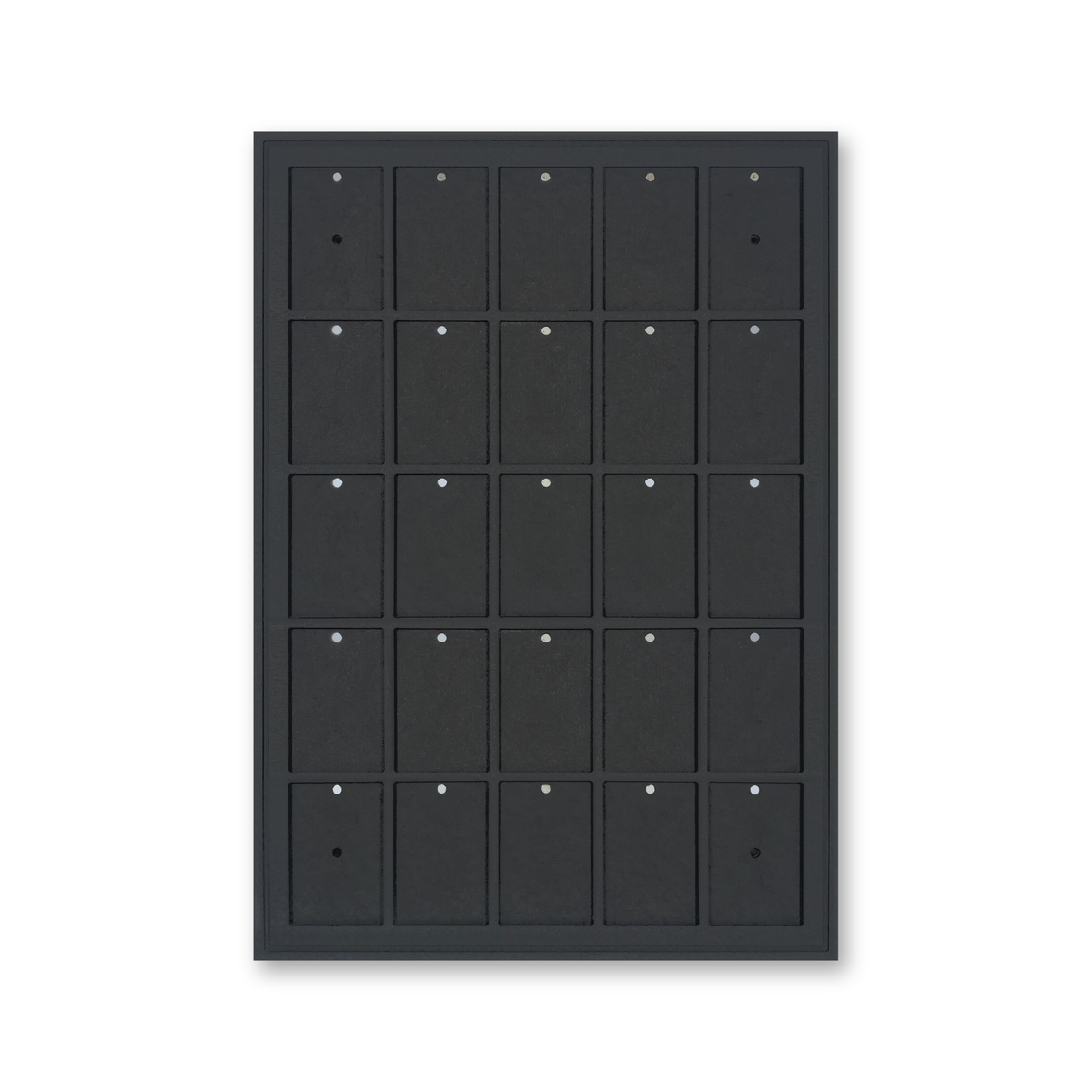 Mag Holder Frame 5 × 5 leer, schwarz durchgefärbtes MDF