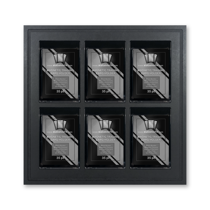 Lieferumfang: Rahmen 3 × 2 mit 6 Magnetic Card Holdern