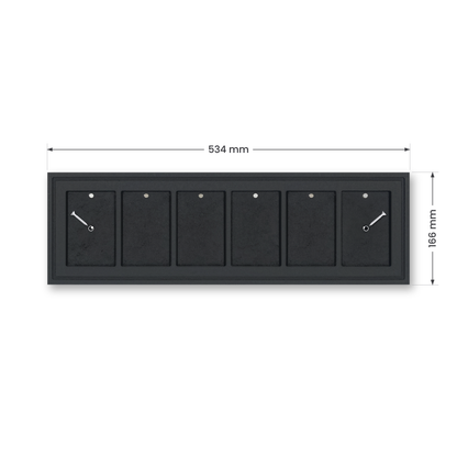 Mag Holder Frame 6 × 1 mit Maßen 534 × 166 mm
