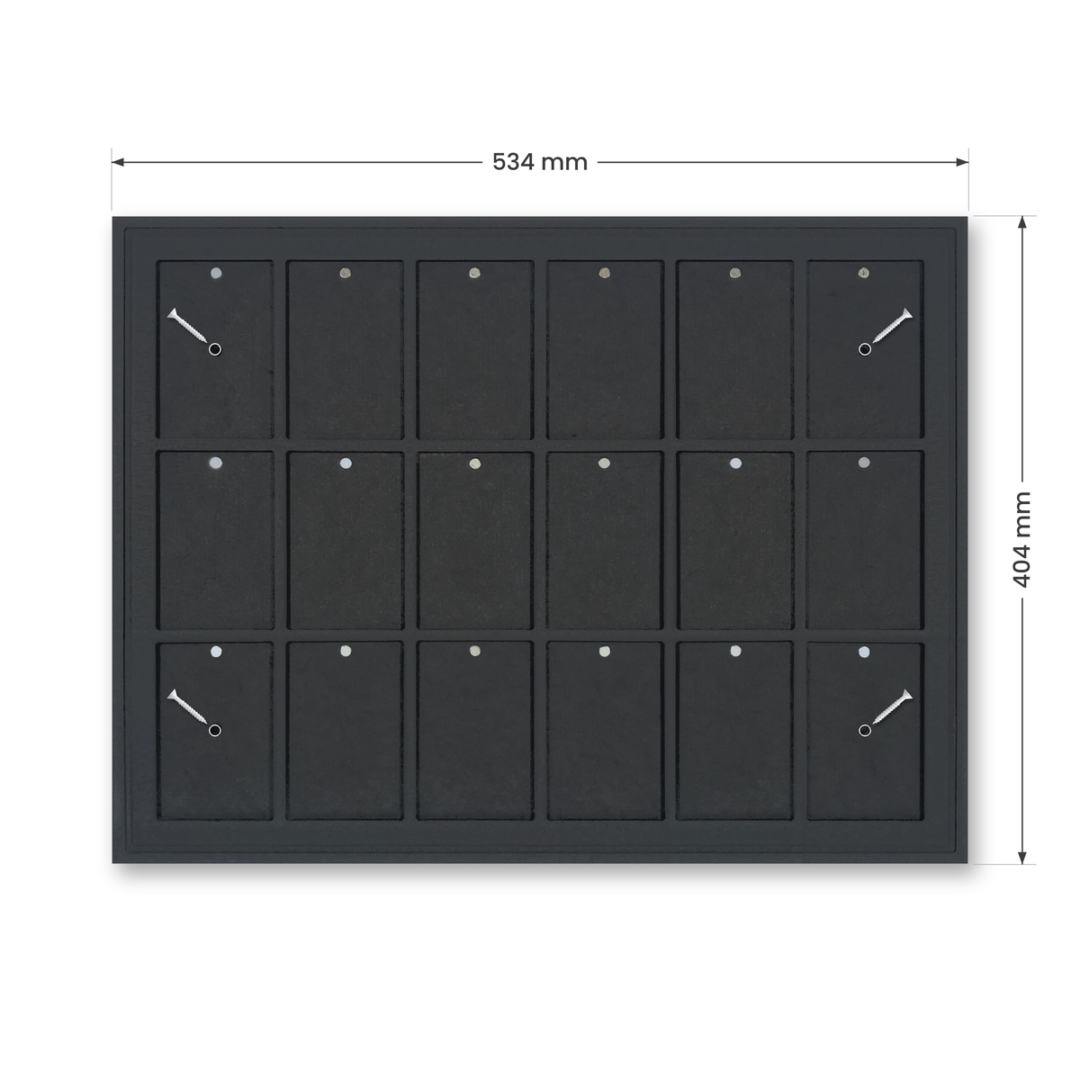 Mag Holder Frame 6 × 3 mit Maßen 534 × 404 mm